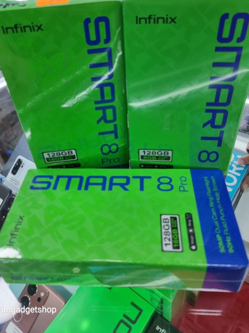 Infinix smart 8 and 8pro (Category: Android Others) located in Pasig City. Submitted by ijamgadgets (Listing ID 1323140913, Image 2). Description: Infinix Smart 8 and 8pro brandnew sealed 8-6499 8pro- 6999 📌we do cod in metro manila and province add sf only 📌can visit in my store at greenhills shopping center 📌we do LBC transaction 📌we accept credit card in store 📌for fast transaction make acall 09291593032/09297180543.