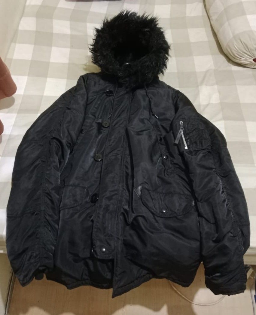 Jaket Parka Alpha Industries N3B, Fesyen Pria, Pakaian Baju