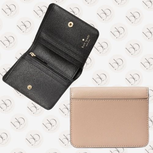 KATE SPADE MADISON SMALL BIFOLD WALLET (Category: Luxury Bags & Wallets) located in Manila. Submitted by brandbestie (Listing ID 1323245299, Image 2). Description: Brand new with tag 100% Original items, bought from US Color: Toasted Material: Saffiano Leather Size: 3.6"H X 5.6"W X 1.2"D .