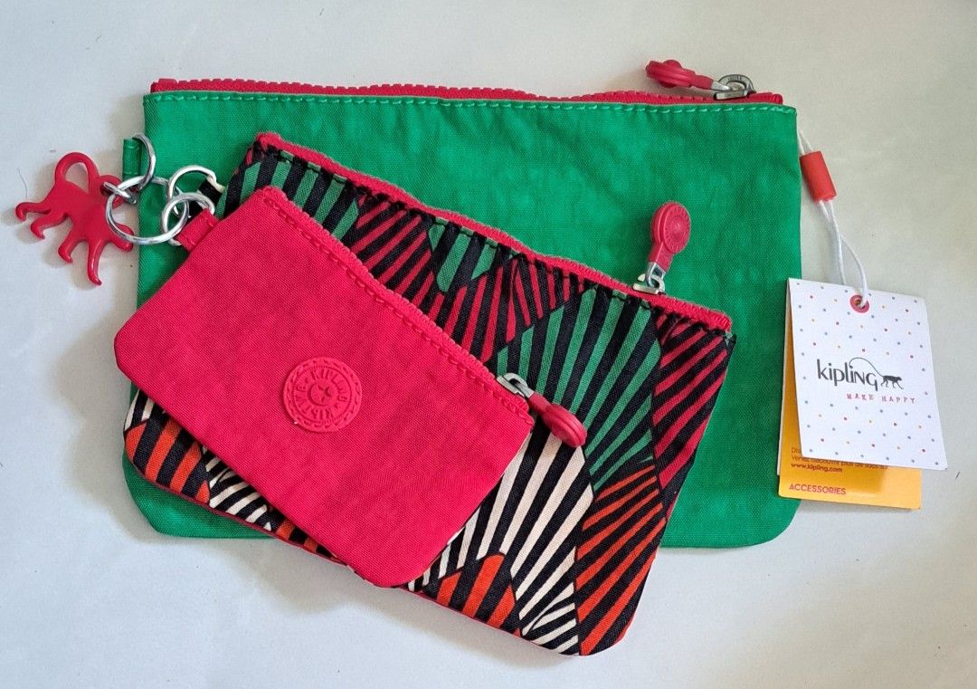 Kipling set of 3 pouches