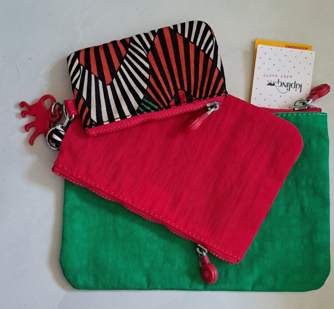 Kipling set of 3 pouches sale