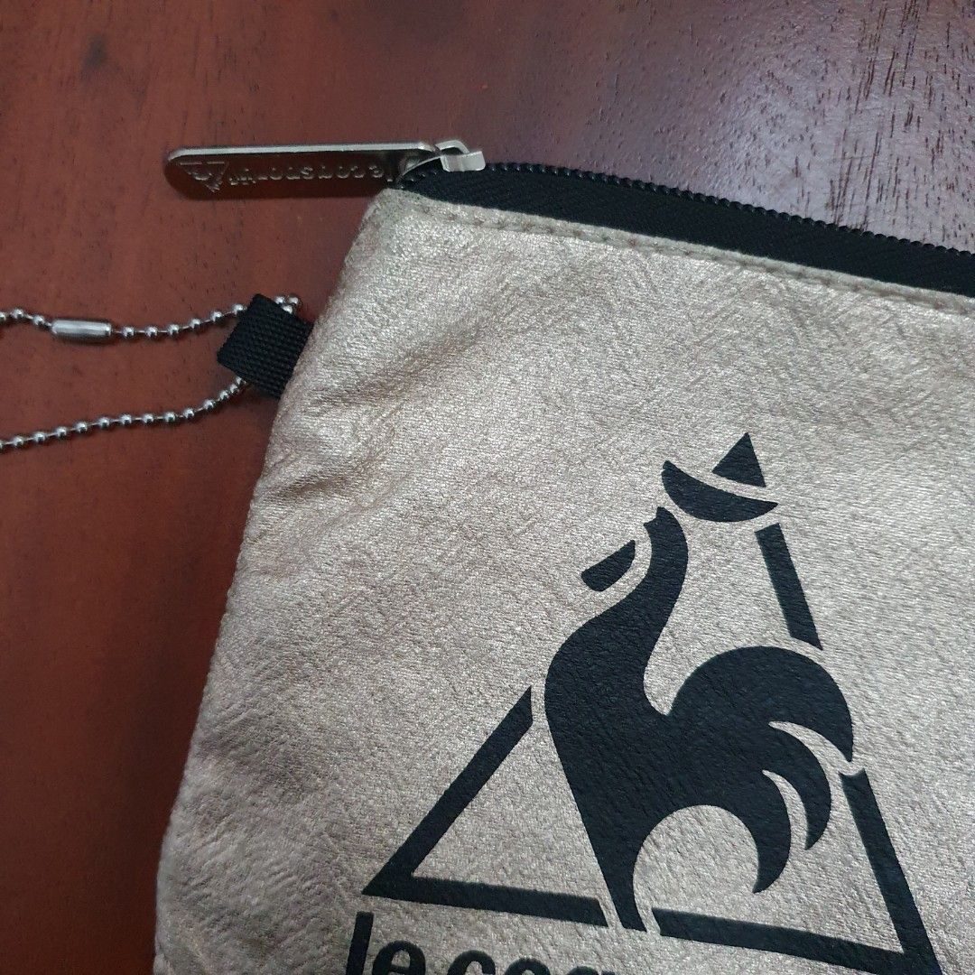 Le coq sportif small wallet pouch metallic Women s Fashion Bags Wallets Purses Pouches on Carousell