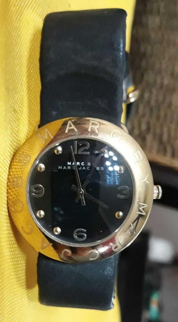 Marc Jacobs Black Leather Band Watch MBM1154