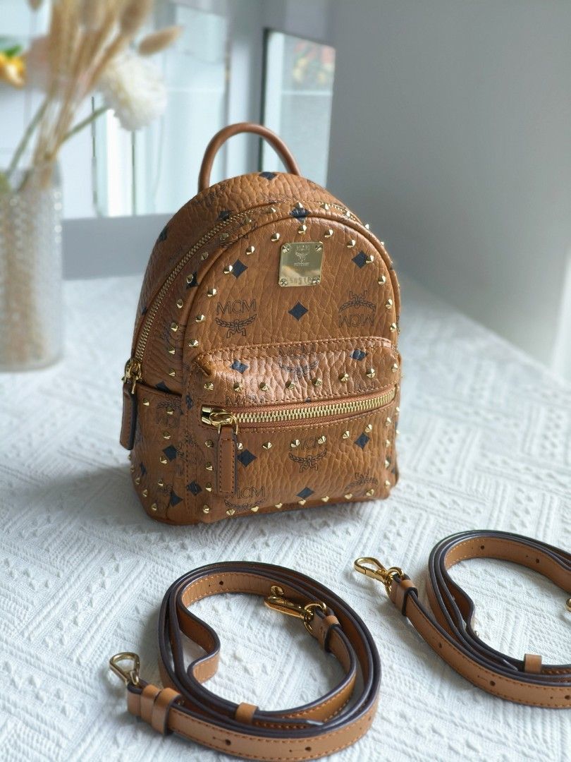 Mcm mini backpack crossbody cheap