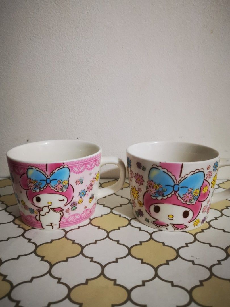 My Melody 40th Anniversary mugs (Category: Coffee & Tea Tableware) located in Marilao. Submitted by kshmixnmatch (Listing ID 1323192071, Image 1). Description: Rare Finds! Collectibles! Sanrio My Melody 40th Anniversary Mugs SET of 2.