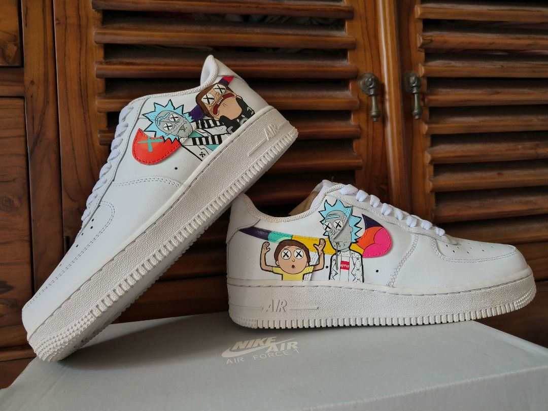 Nike air force 1 custom rick and morty cheap
