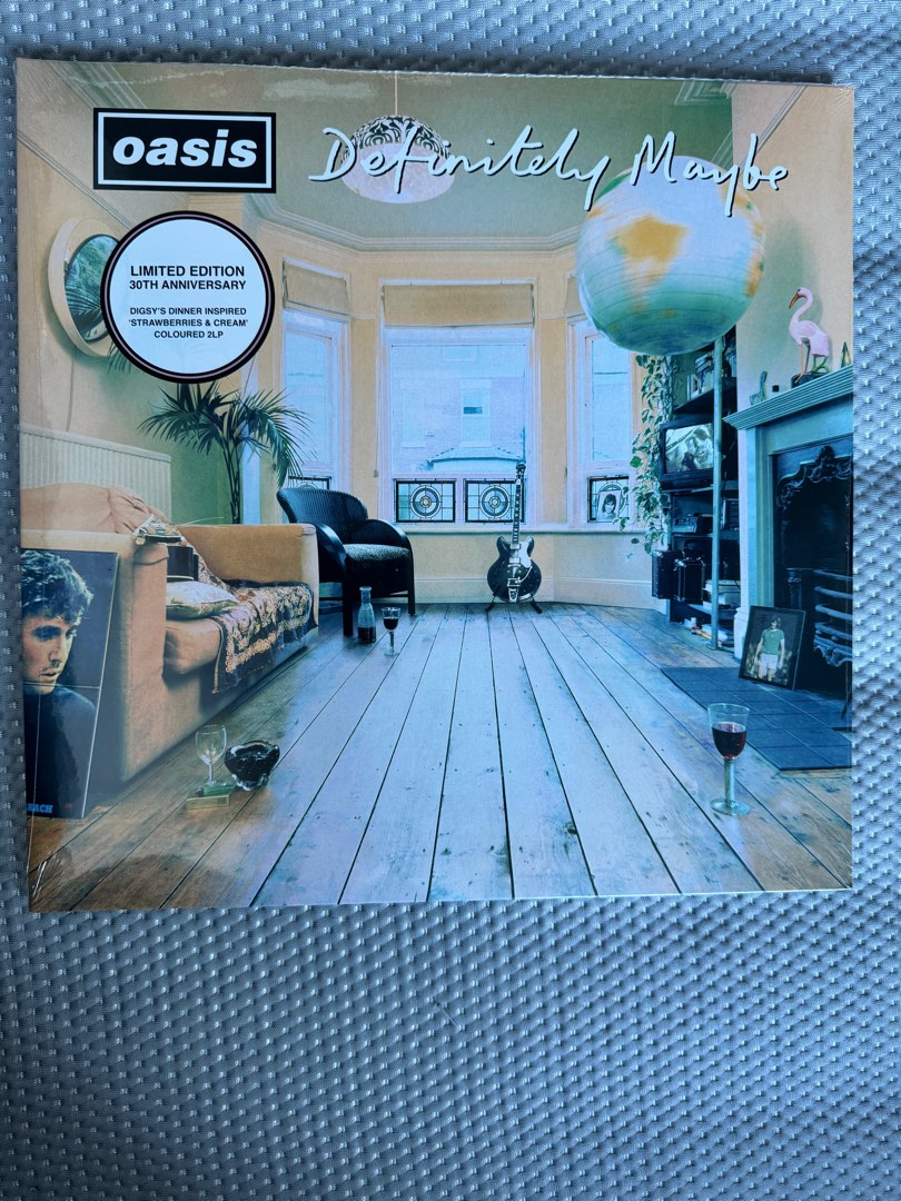 直筆サイン definitely maybe OASIS ファーストアルバムロゴ