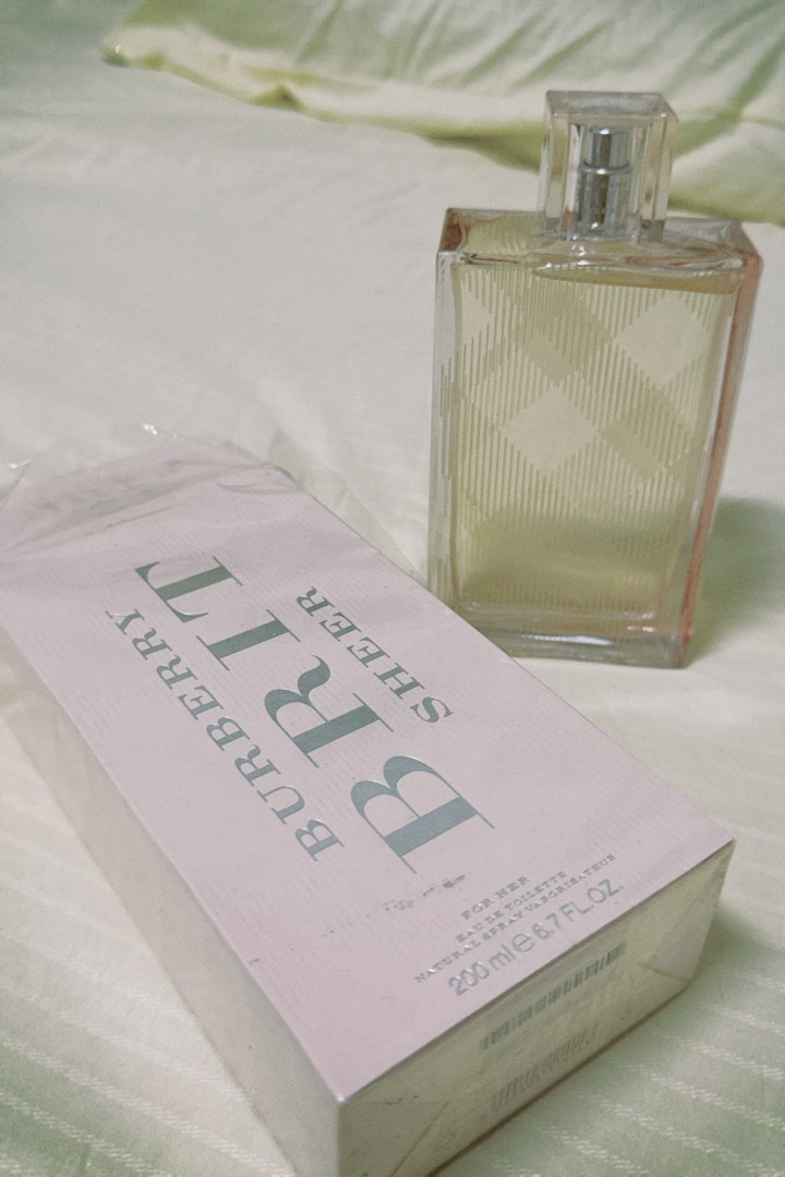 Ori Burberry Brit Sheer For Her EDT 200ml Beauty Personal Care Fragrance Deodorants on Carousell