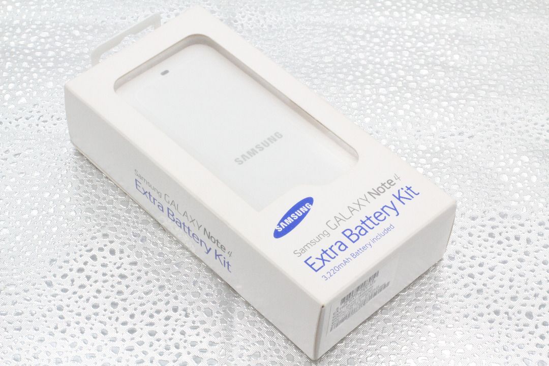 Original Samsung Galaxy Note4 Extra Battery Kit (3,220mAh) (Category: Chargers) located in Santa Maria. Submitted by dr.ariesramos (Listing ID 1323175157, Image 1). Description: FOR SALE: Original Samsung Galaxy Note4 Extra Battery Kit (3,220mAh) PRICE: P995 CONDITION: Brand New, never used RFS: Need funds for continuing education DESCRIPTION: Complete packaging, only compatible with Samsung Galaxy Note4, with 3,220mAh Battery Capacity.
