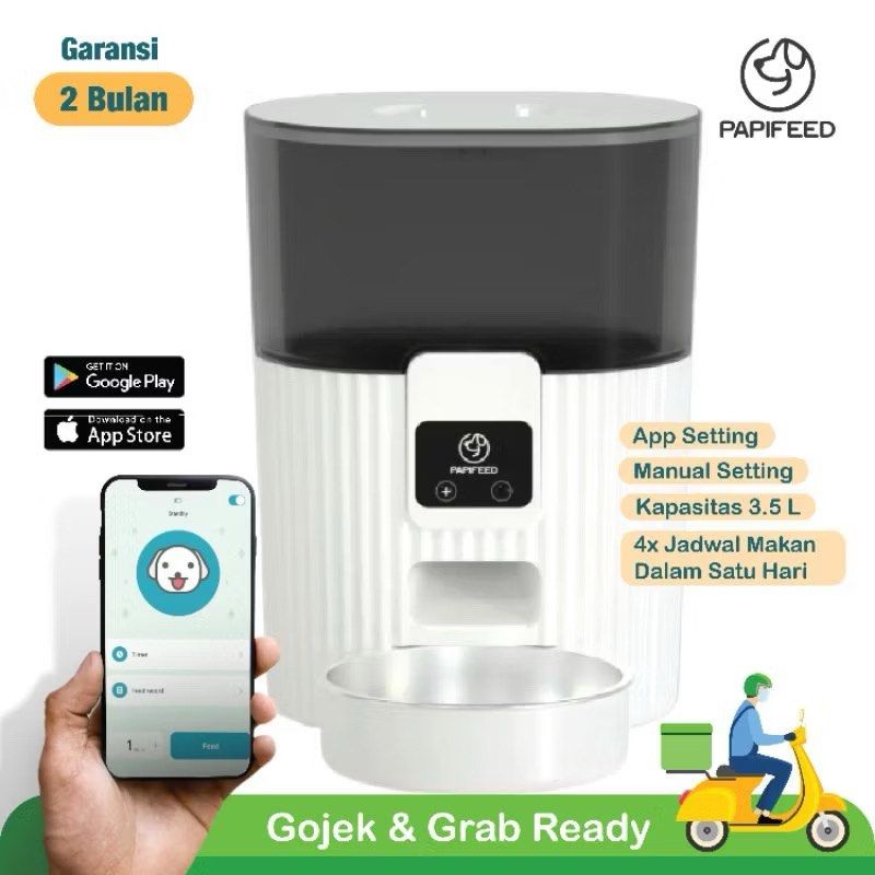 Papifeed Automatic Pet Feeder Dispenser Makanan Otomatis Anjing Kucing Tempat Makan Hewan Ortomatis 6 liter Perlengkapan Hewan Aksesoris Hewan di Carousell