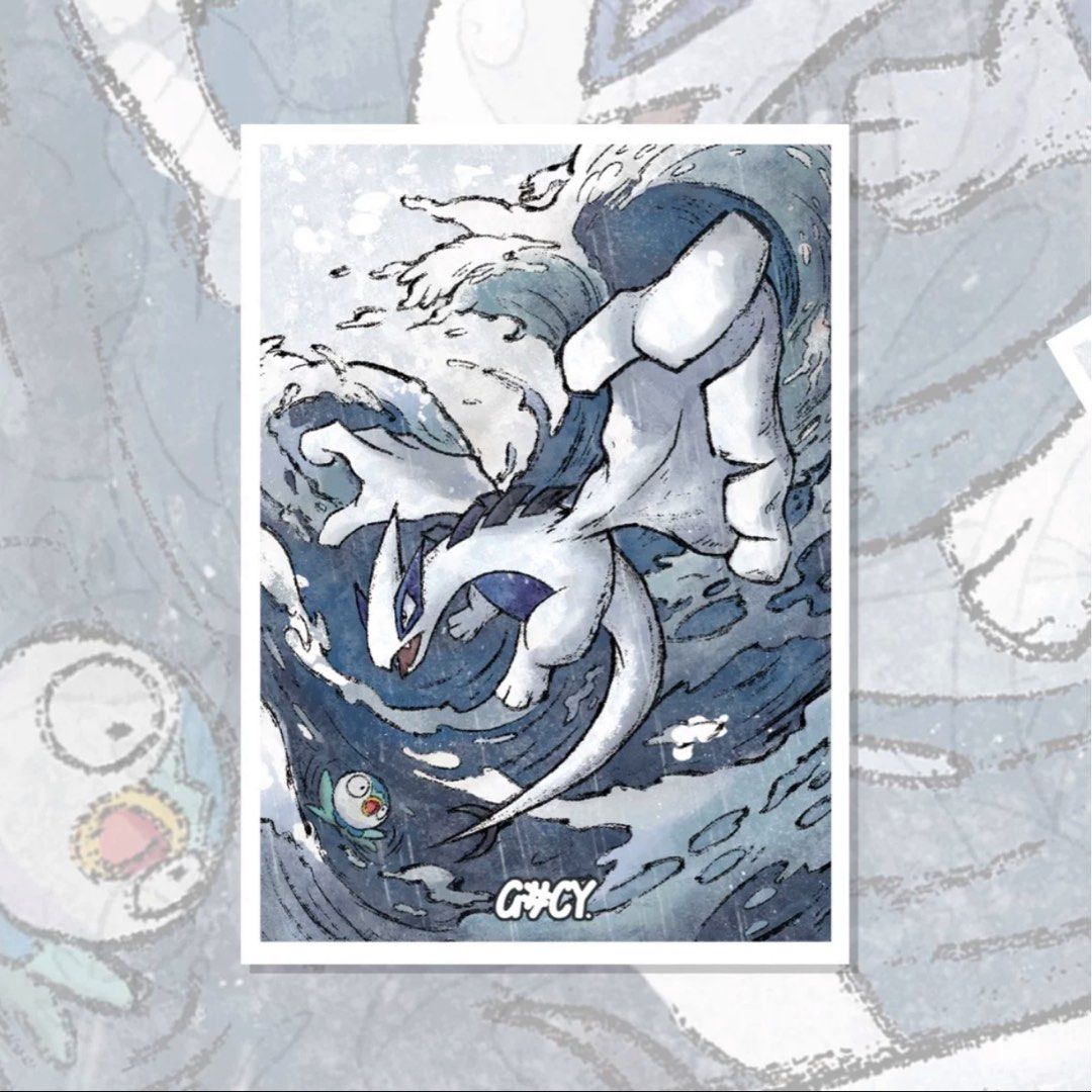 lugia card sleeves Card Sleeves Johto's Adventure: Lugia & Tyranitar - Pokémon Card Game |  Authentic Japanese Pokémon TCG Sleeves
