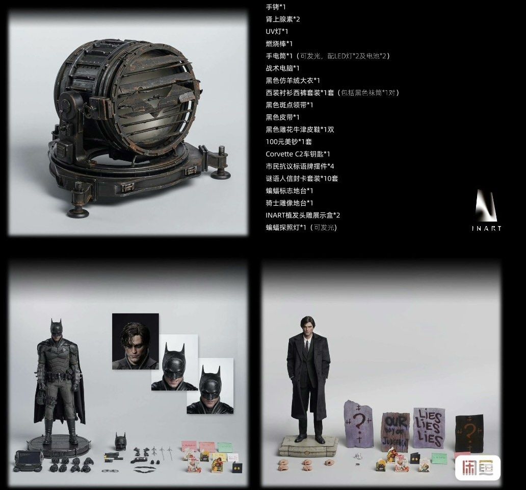 Queen studios Inart 1:6 The Batman & Bruce Wayne Deluxe