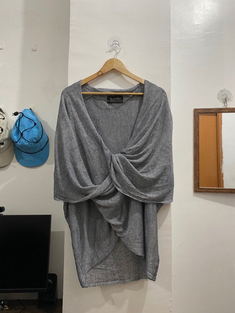 RARE ARCHIVE TORNADO MART DRAPE KNIT SHIRT, Women
