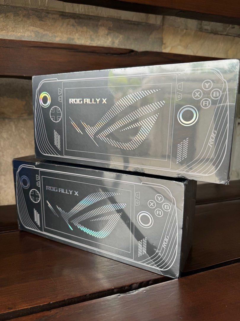 ROG Ally X 2024 (Category: Others) located in Quezon City. Submitted by everythingInternational (Listing ID 1322567790, Image 1). Description: Only brandnew and sealed ROG ally X 2024 7 days replacement 2yrs local warranty ₱56,990 1TB stock ssd ₱59,990 2TB upgrade ₱69,990 4TB upgrade Online stores: Facebook and IG Players Vault Ph Site: playersvaultph . Com.