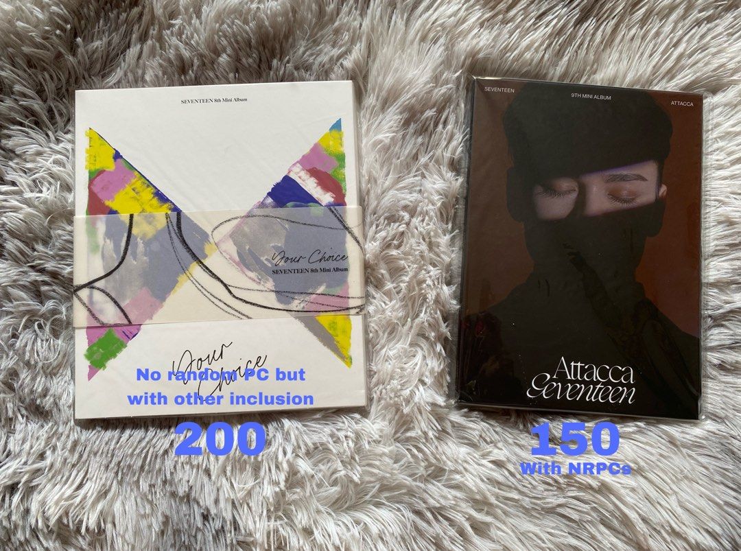 Seventeen Random Photocards and Albums (Category: K-Wave Merchandise) located in Quezon City. Submitted by riiii (Listing ID 1323224798, Image 2). Description: -30 php to 200 php -Open for tingi but prio taking more (1:1) -5 days/payo -x sensitive -x rush shipping. Shipping only on Friday, Saturday and Sunday (JRS, Lalamove or Grab only) -gcash/maya.