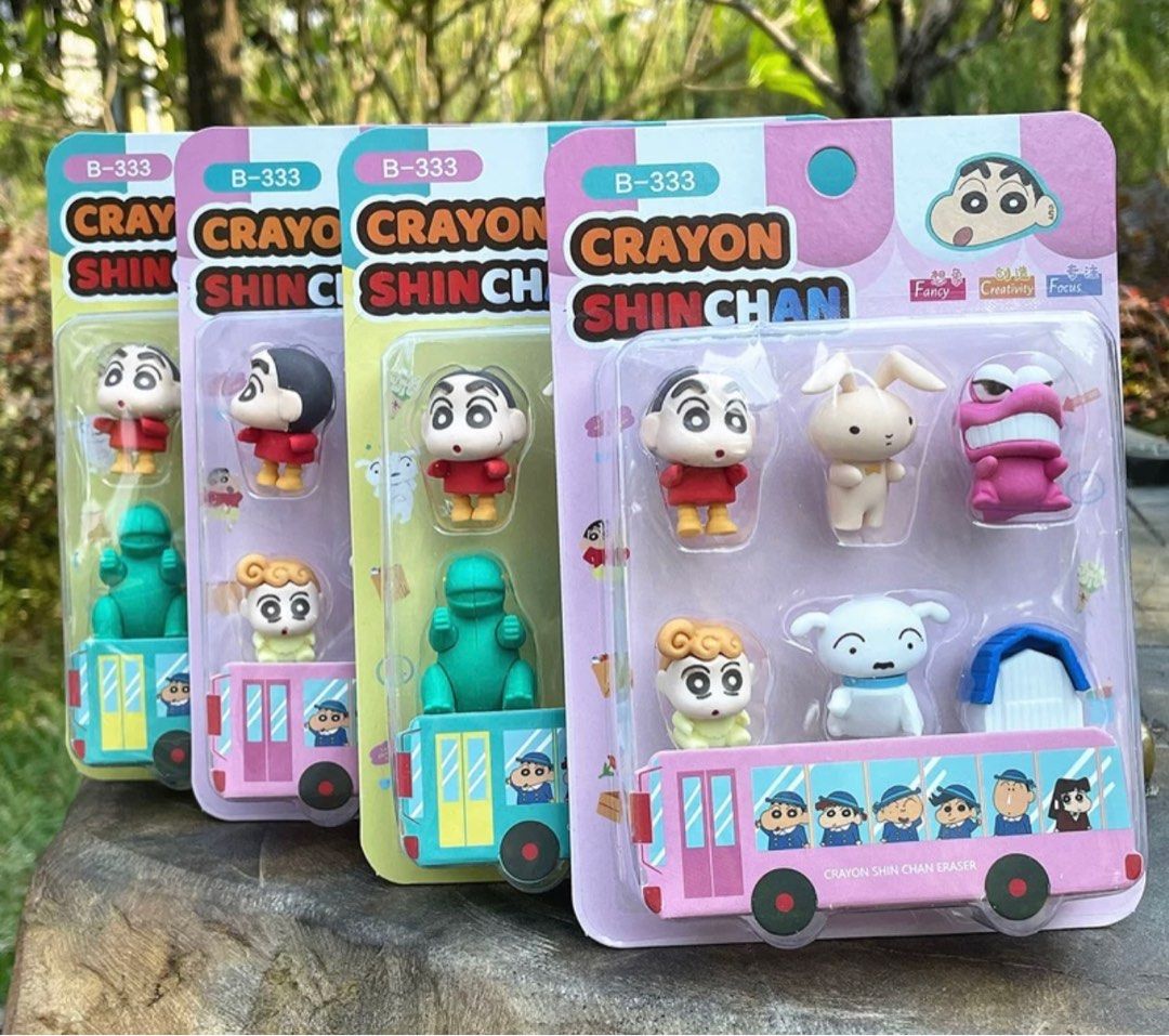 Shinchan erasers (Category: Stationery & School Supplies) located in Singapore. Submitted by happy.marblee (Listing ID 1323190821, Image 1). Description: .