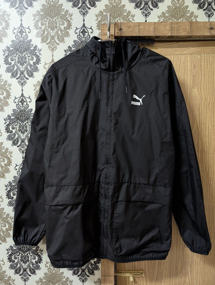 Size S Pit 21 Labuh 29 Puma Archive Rain Jacket Mens Baju Windbreaker Puma Waterproof Like New Without Tag Men s Fashion Coats Jackets and Outerwear on Carousell