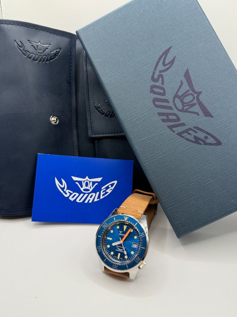 Squale 1521 blue polished hotsell