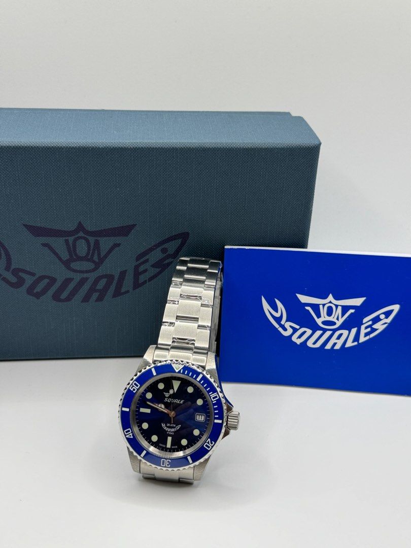 Squale 20 ATMOS Ceramic Blue Ray MK2 40mm Men s Fashion Watches Accessories Watches on Carousell