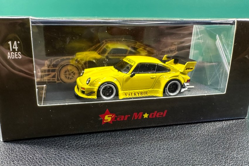 Star Model 1:64 Porsche RWB 930 - Valkyrie yellow, Hobbies & Toys, Toys &  Games on Carousell