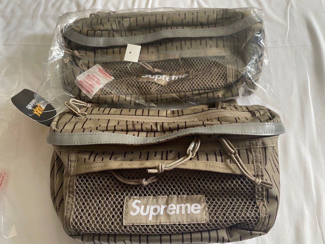 Supreme waist bag fw24 Tan Raindrop Carousell