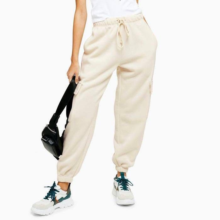 Topshop Utility Joggers in Ecru UK10 Women s Fashion Bottoms Jeans Leggings on Carousell