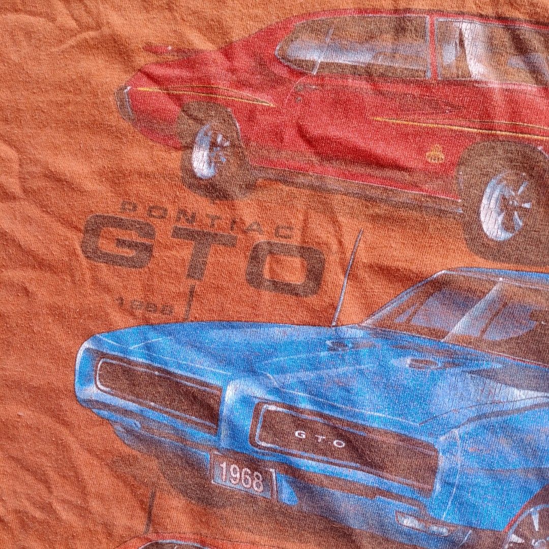 GTO T-Shirt - Pontiac Classic Muscle Car Design, Available Small To 6XL, Unisex Cotton Tee