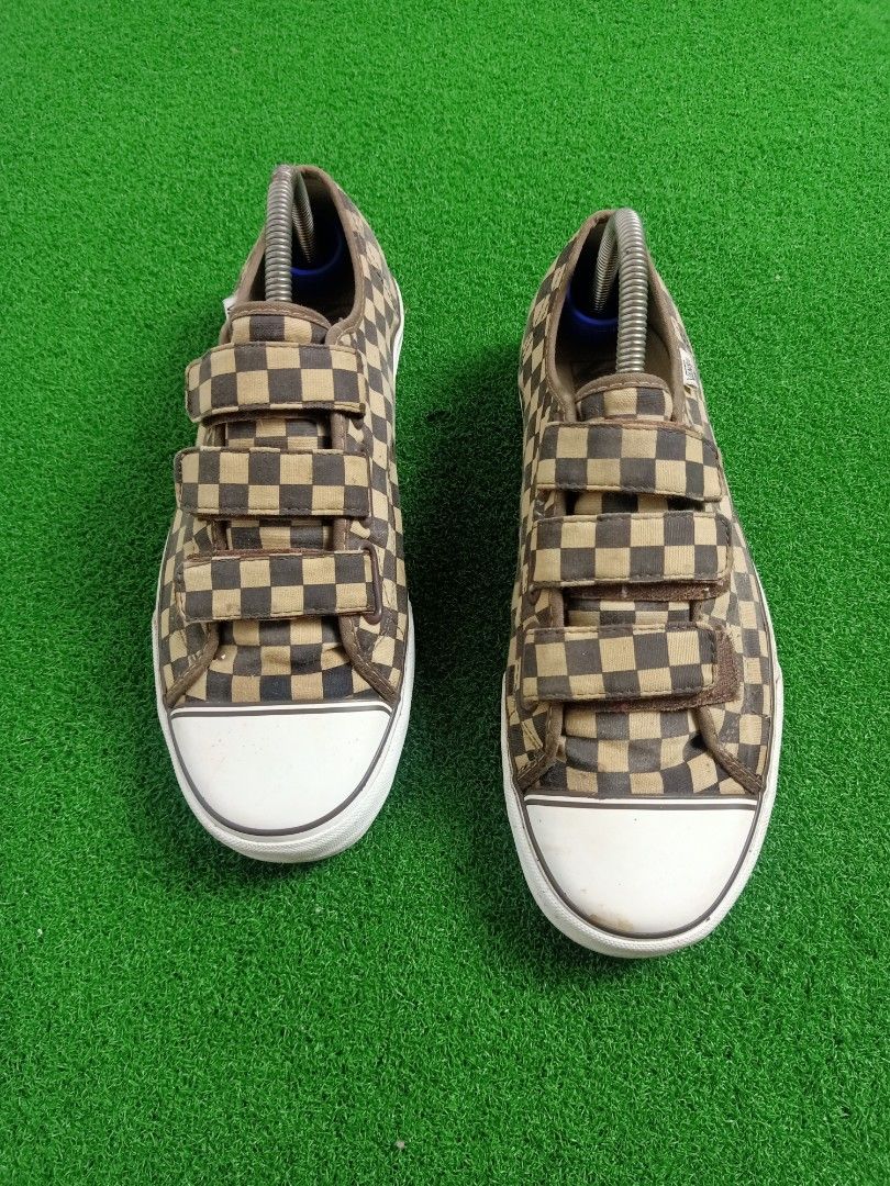 Vans checkerboard Velcro Men s Fashion Footwear Sneakers on Carousell