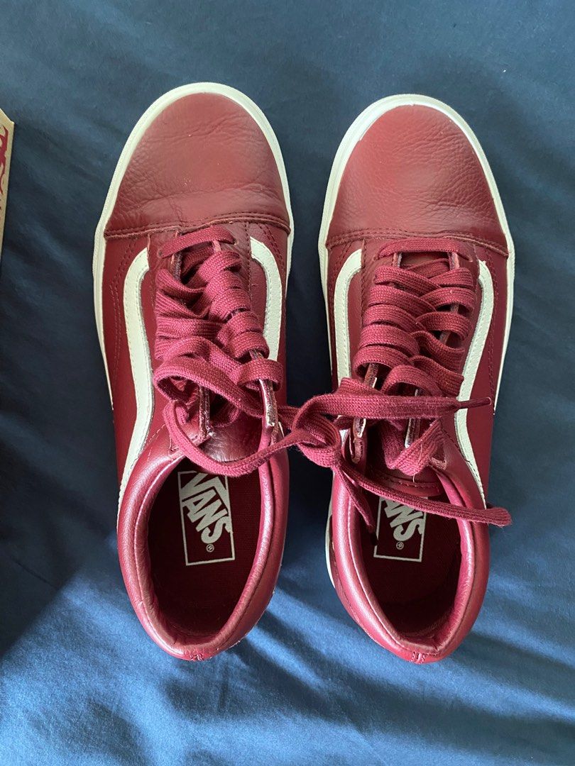 Vans Old Skool PREMIUM LEATHER WINE RED