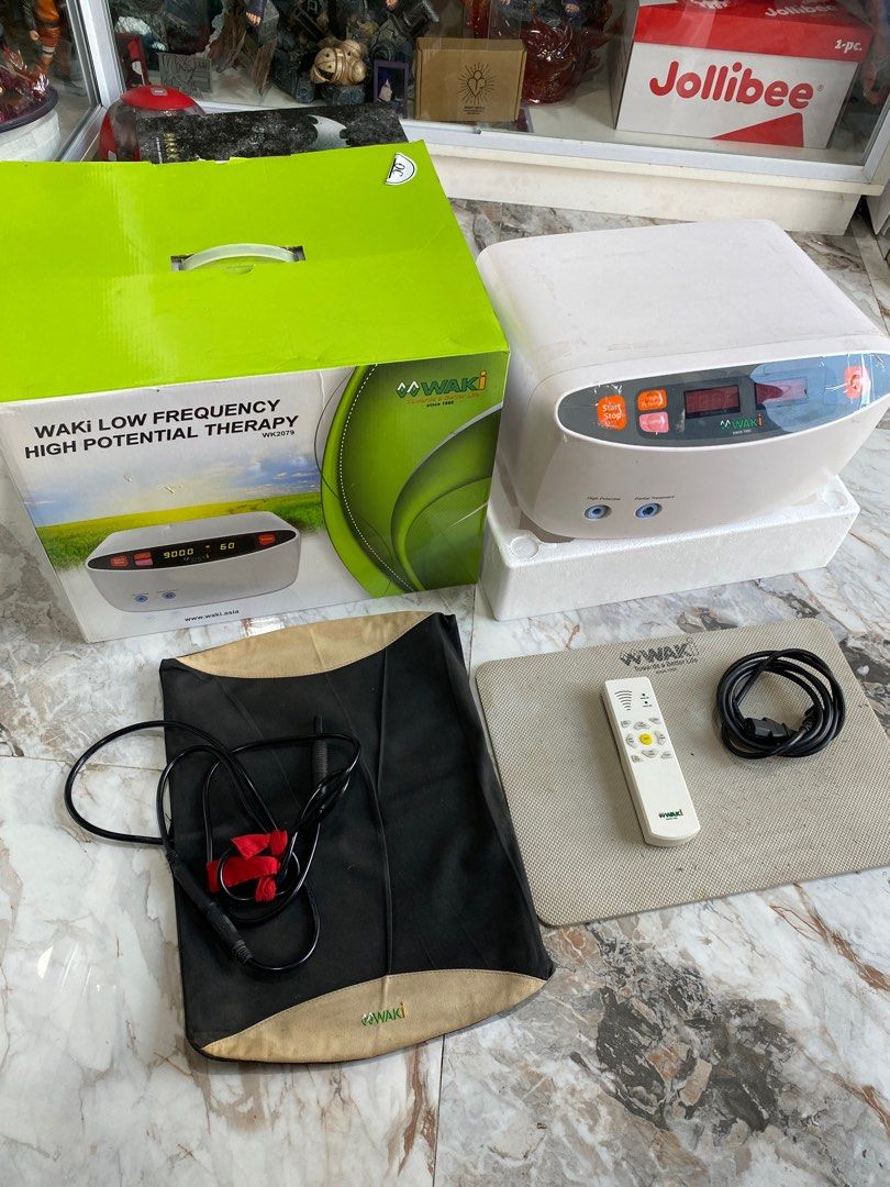 WAKI therapy Health Machine (Category: Massage Devices) located in Paranaque City. Submitted by superman_991 (Listing ID 1323230448, Image 1). Description: WAKI therapy Health Machine. Bought it brand new for 70k. Inclusion as shown in the picture, Complete. No issue. ‼️P35k Only 🔥🔥🔥 Location Paranaque for pick up Only or lalamove Much better pickup mismo para matest nyo rin. Payment Gcash /Bdo.