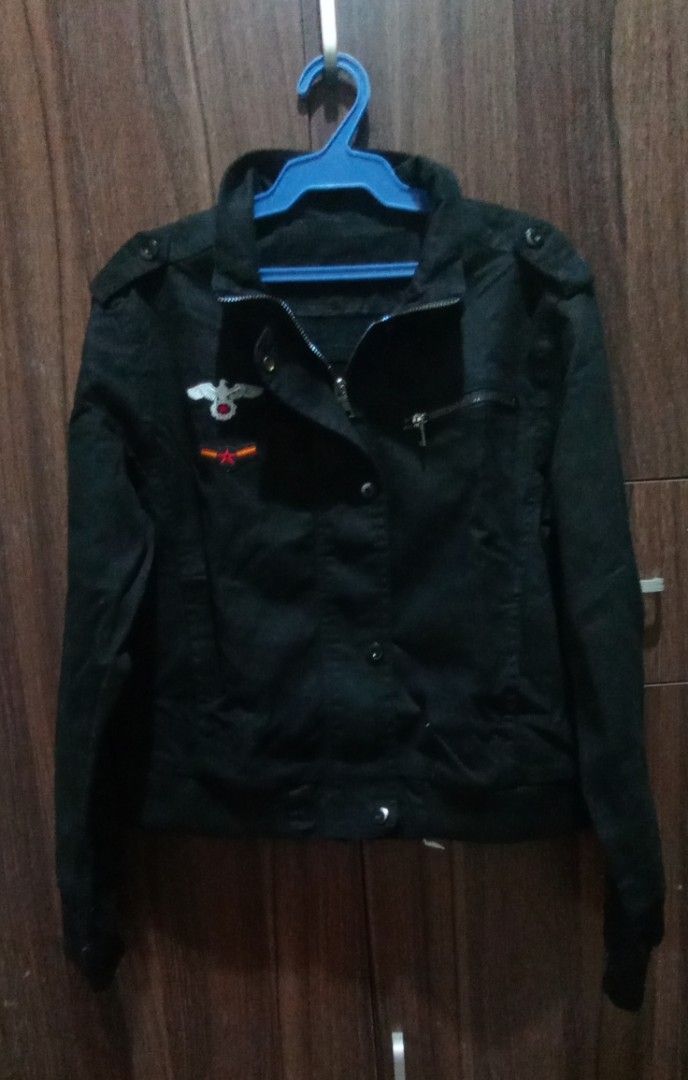 Women rider denim jacket (Category: Coats, Jackets and Outerwear) located in San Pedro. Submitted by jokwanrocks09 (Listing ID 1323135295, Image 1). Description: excellent condition 17x20 small.