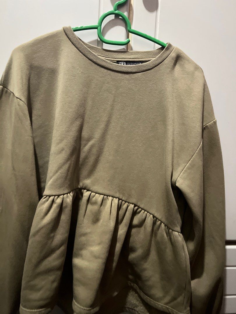 Zara peplum sweatshirt