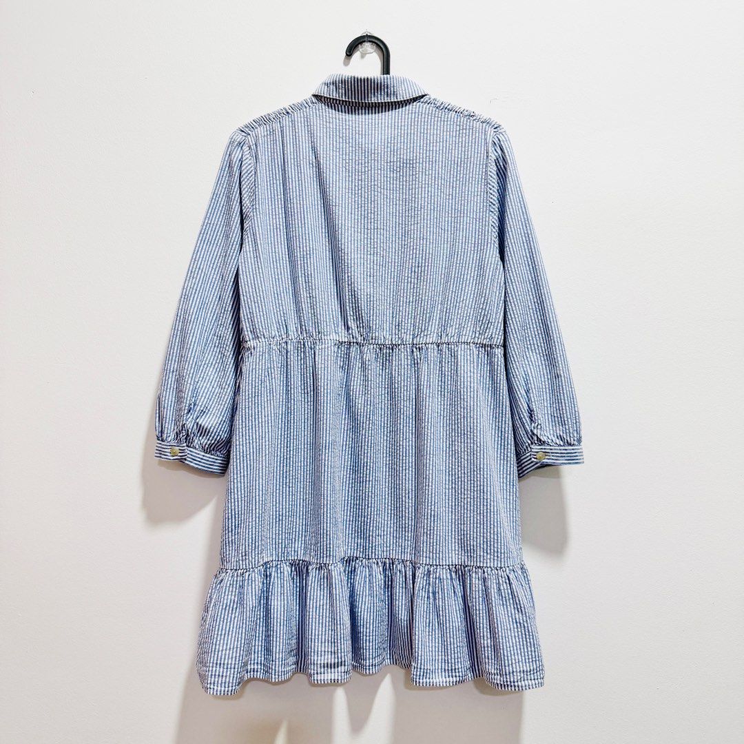 ZARA STRIPED SHIRT DRESS, Women's Fashion, Dresses & Sets, Dresses on  Carousell