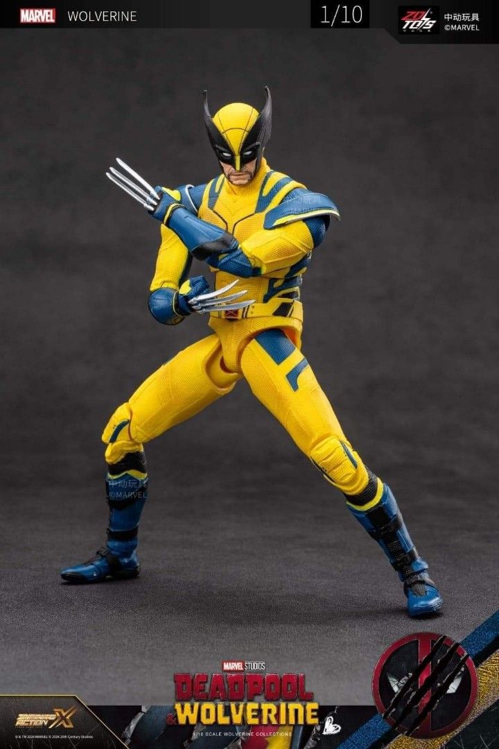 ZD Toys Wolverine 1/10th scale from Deadpool & Wolverine Movie, Hobbies ...