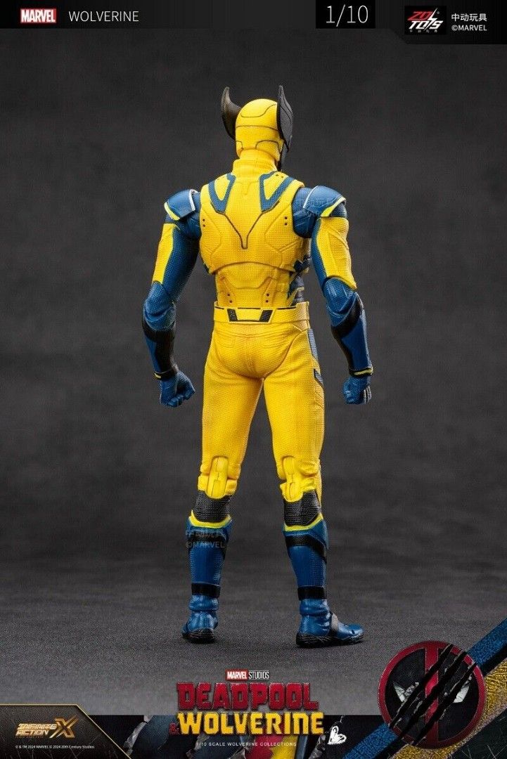 ZD Toys Wolverine 1/10th scale from Deadpool & Wolverine Movie, Hobbies ...