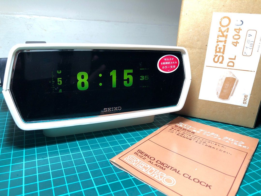 SEIKO デジタル置時計 イエロー DL404 動作品 【公式通販】