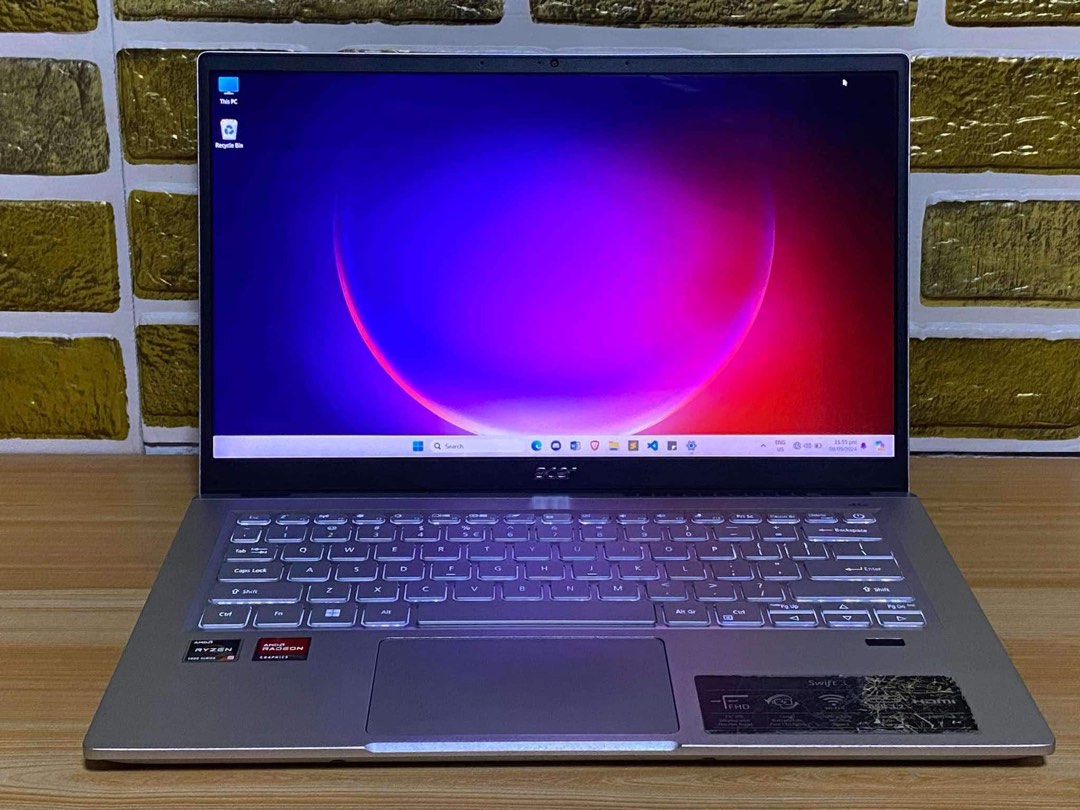 Acer Swift 3 Ryzen 5 5500U 8GB RAM 512GB SSD AMD Radeon Graphics ...