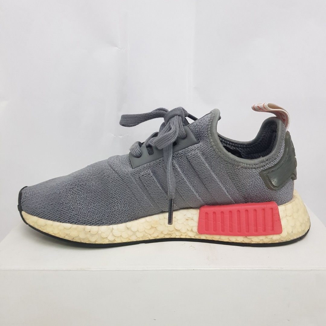 Adidas NMD R1 Grey Four Shock BD7730 38 Fesyen Pria Sepatu Sneakers di Carousell