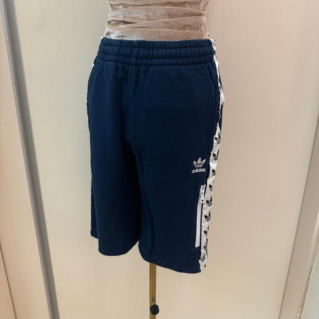 Adidas Originals Logo Clover Side Taped Trefoil Blue Shorts Size M Unisex Carousell