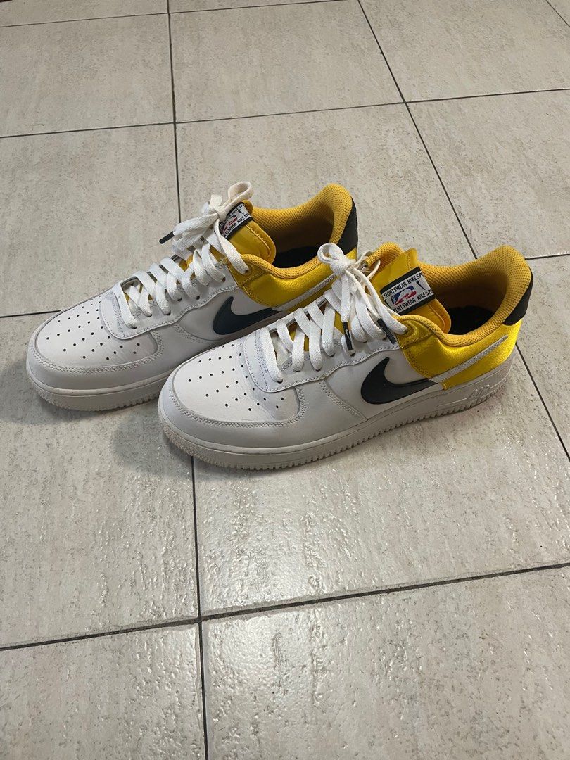 AIR FORCE 1 07 LV8 1 White Black Amarillo Men s Fashion Footwear Sneakers on Carousell