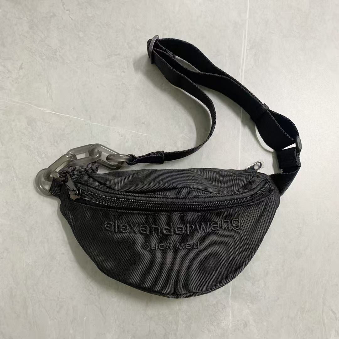 Alexander Wang Attica Gym Nylon Fanny Pack In Black Men s Fashion Bags Sling Bags on Carousell