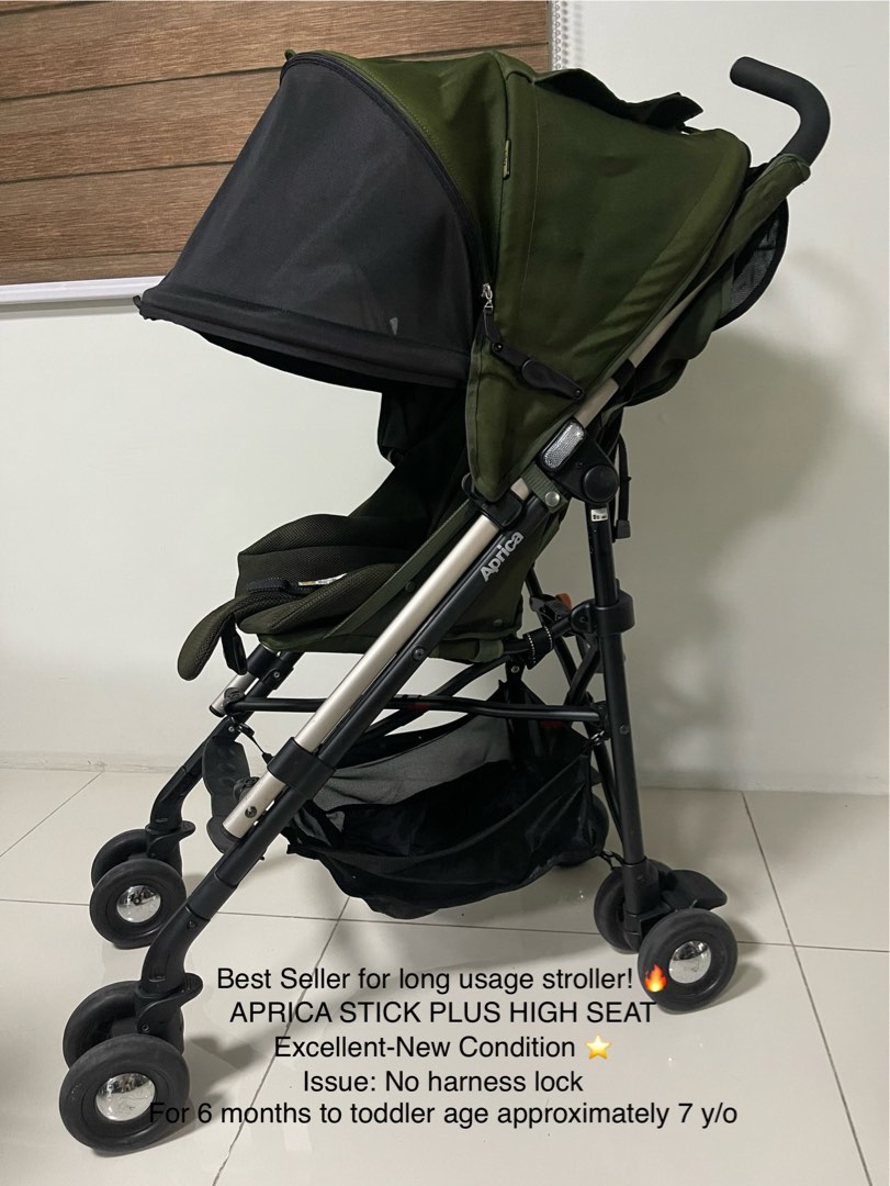 APRICA STICK FLAT HIGH SEAT Babies Kids Going Out Strollers on Carousell