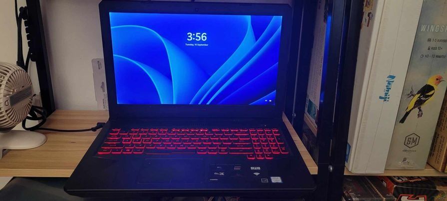 ASUS TUF Gaming (Category: Laptops & Notebooks) located in Manila. Submitted by thirdyboyyy (Listing ID 1324828243, Image 2). Description: ASUS TUF Gaming FX504-8300H 12GB RAM 64-bit 930GB HD ✅NVIDIA GeForce GTX 1050 Ti ✅Fresh install/reboot of Windows 11 ✅No physical damage, except thin lines in left and right edges of screen LCD ✅All ports working ✅Other inclusions: Charger, Laptop Bag ✅NEGOTIABLE FOR SURE AND QUICK BUYERS✅ .