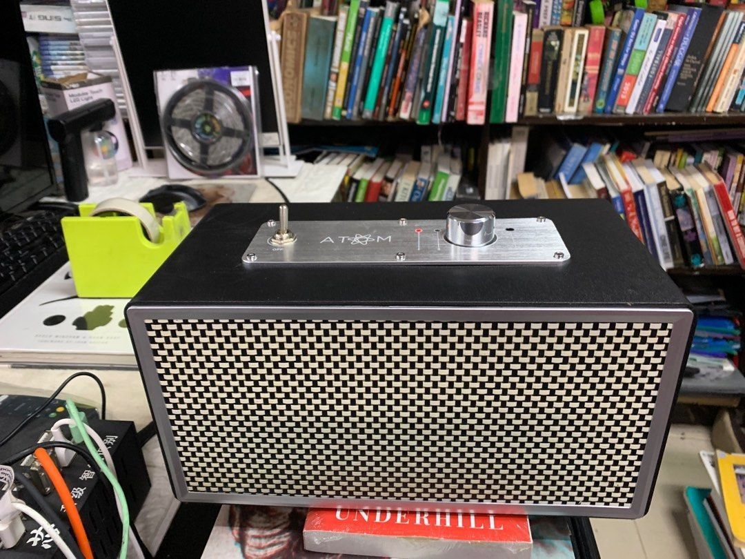Atom Retro Classic 6" Bluetooth V4.1 Power Speaker Large (Category: Soundbars, Speakers & Amplifiers) located in Pasay City. Submitted by meostore (Listing ID 1324756773, Image 2). Description: item is in excellent condition working, complete accessories with box and manual very power powerful sound pm for order many stocks available size is 12" x6" x6" .