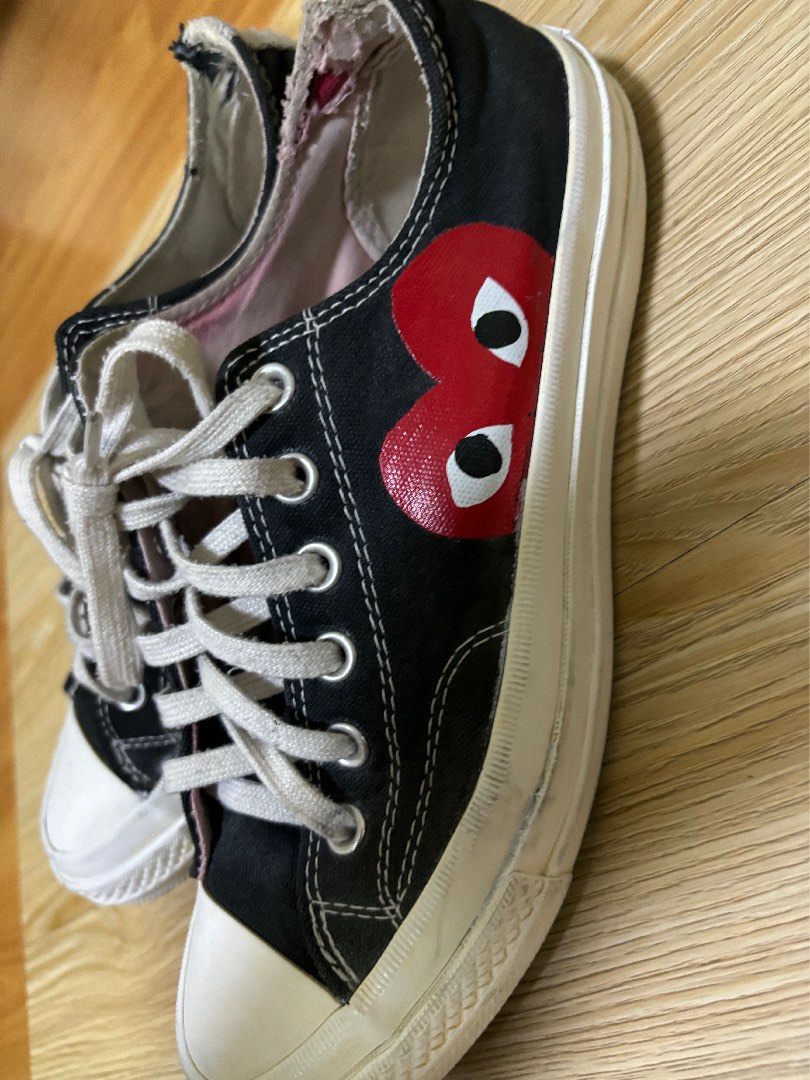 Authentic CDG Converse Play 25.5 cm Size 8 9 Women s Fashion Footwear Sneakers on Carousell