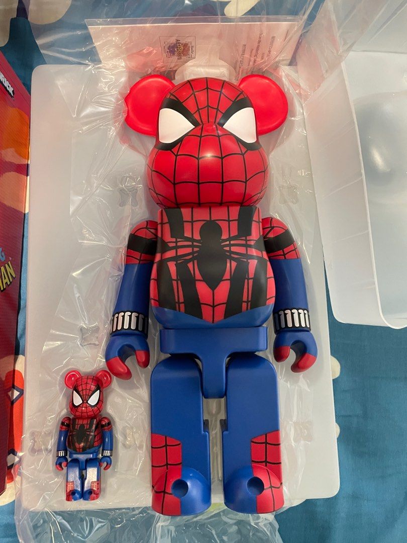 Bearbrick x Marvel Spider-Man (Ben Reilly) 100% & 400% Set
