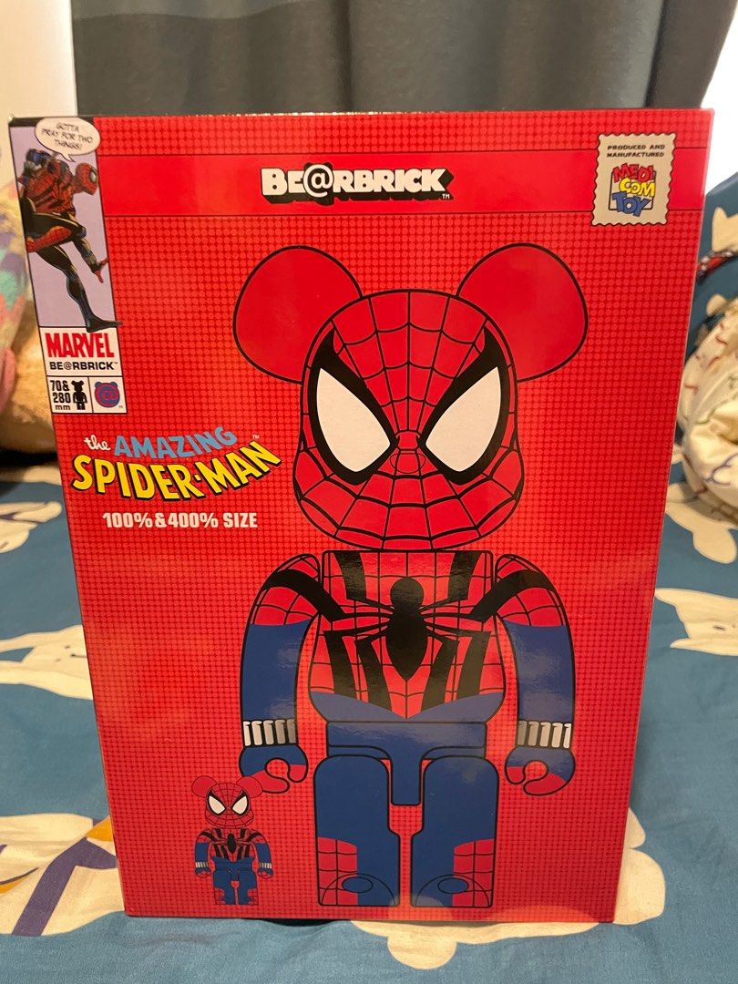 BE@RBRICK SPIDER-MAN 100％ & 400％ SET（Bearbrick x Marvel