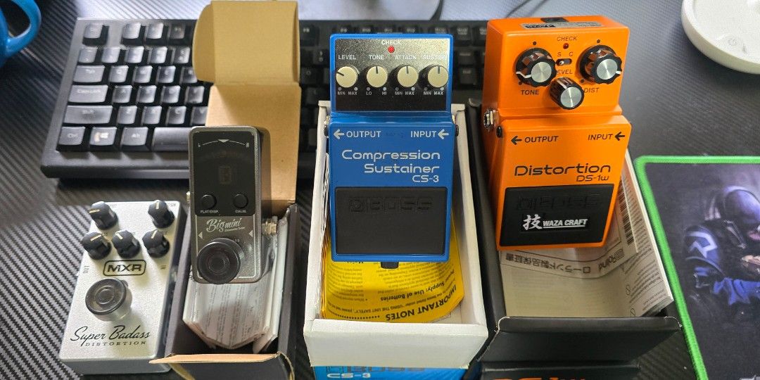 Boss, MXR, Ibanez Pedals (Category: Musical Instruments) located in Paranaque City. Submitted by ronaldoleynes (Listing ID 1324879500, Image 3). Description: Ibanez BigMimi Tumer Brand New - 3k Boss DS-1W Brand New - 7.5K Boss CS-3 Good As New - 4.5k - sols MXR Super Badass Good As New - 4.5K RFS: Unloadimg Meet at Waltermart Sucat Paramaque.