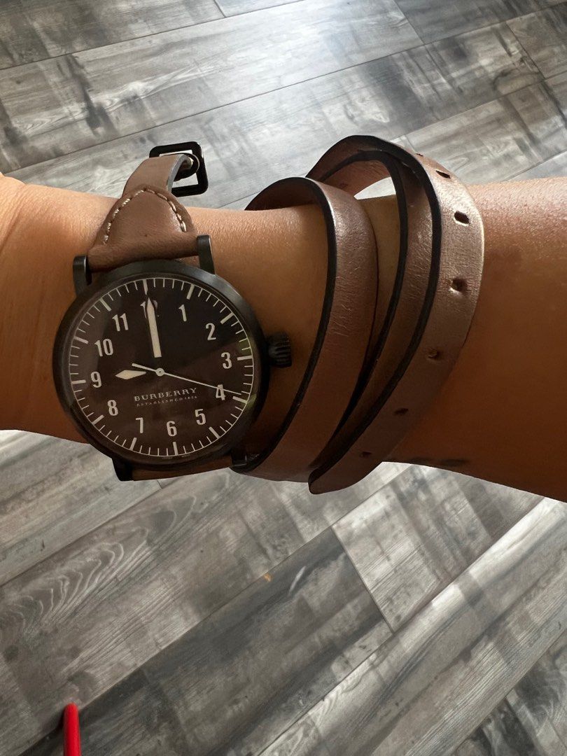 Burberry Wraparound Leather Watch