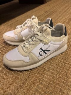 Calvin klein mint multi maya mesh and suede fashion trainers clearance